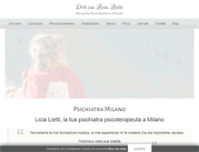 Tablet Screenshot of lietti-psichiatra-milano.com